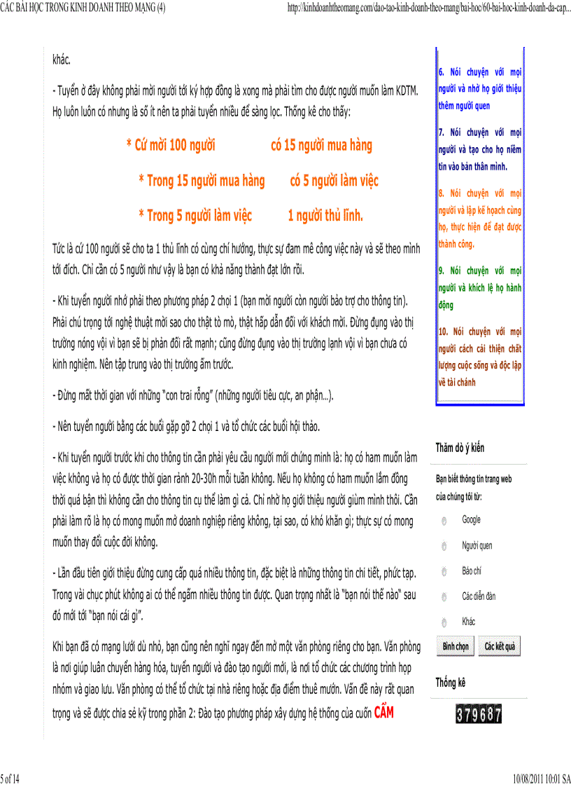 image for page Các bài học trong kinh doanh theo mạng các kỹ năng làm việc cần thiết 2