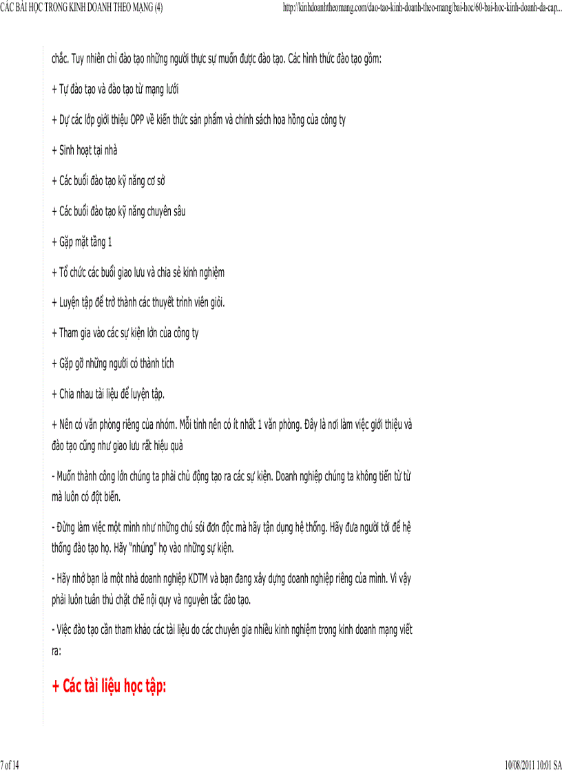 image for page Các bài học trong kinh doanh theo mạng các kỹ năng làm việc cần thiết 2