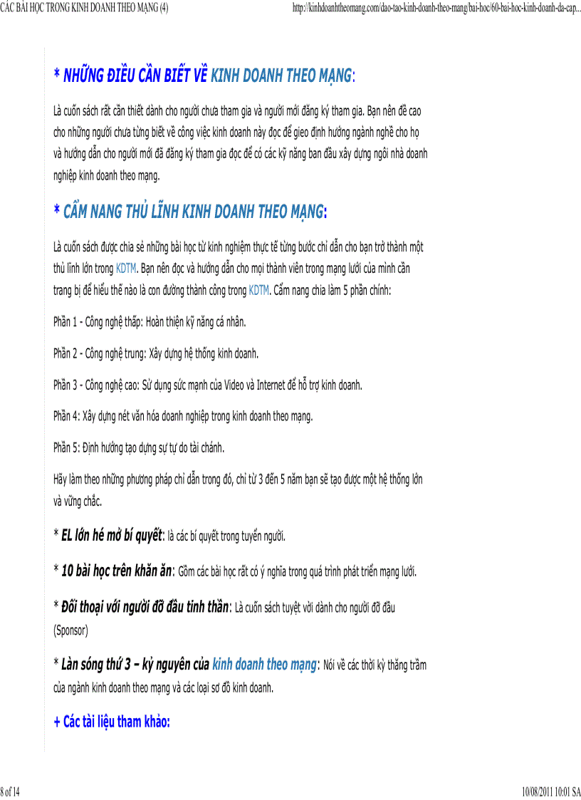 image for page Các bài học trong kinh doanh theo mạng các kỹ năng làm việc cần thiết 2