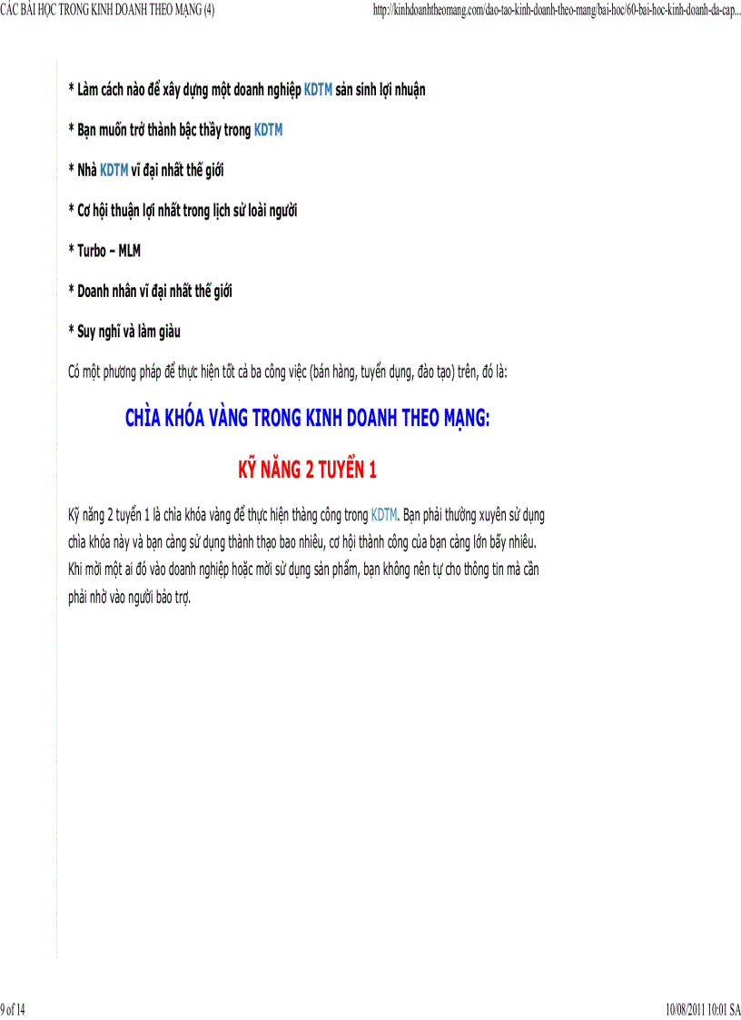 image for page Các bài học trong kinh doanh theo mạng các kỹ năng làm việc cần thiết 2