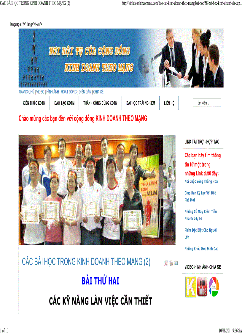 image for page Các bài học trong kinh doanh theo mạng các kỹ năng làm việc cần thiết 4