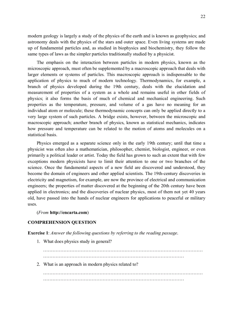image for page English for Students of Physics