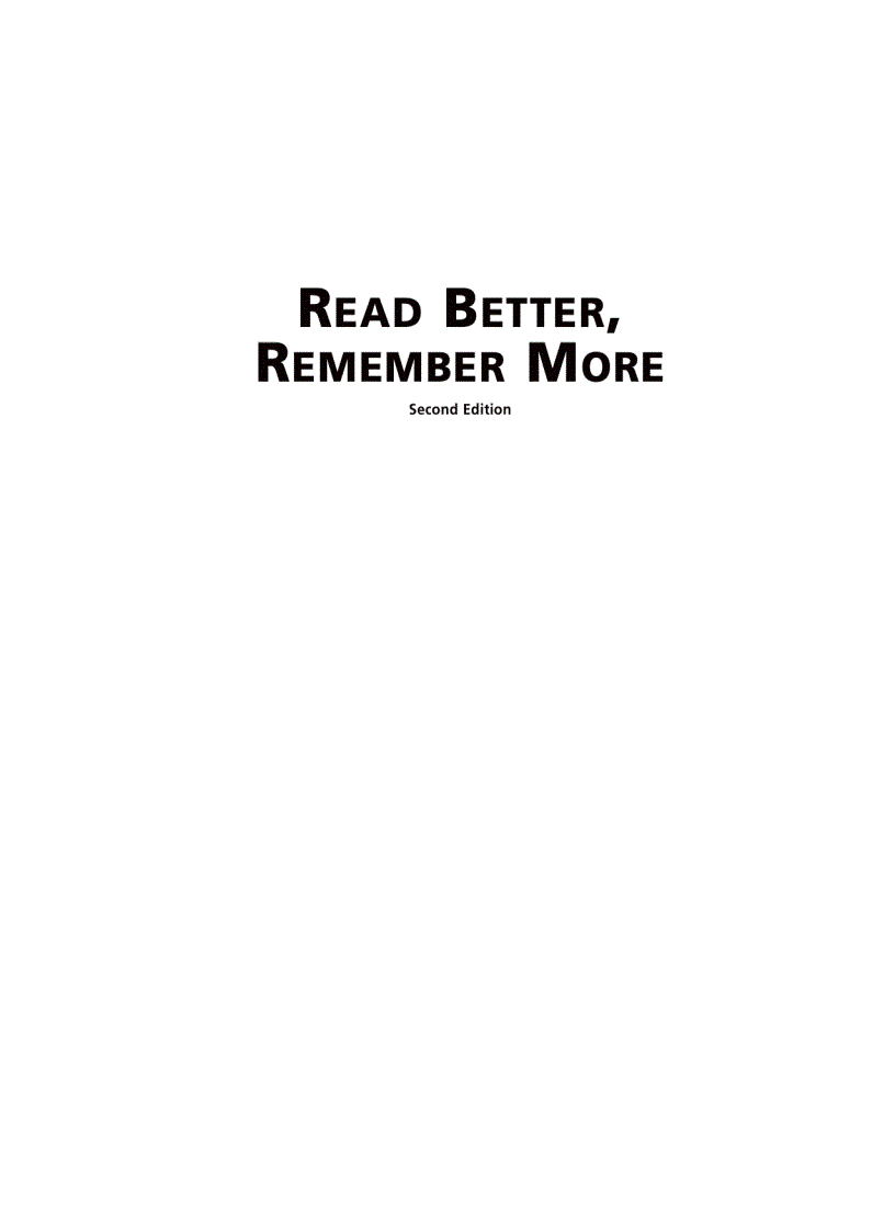 image for page Read better r emember more