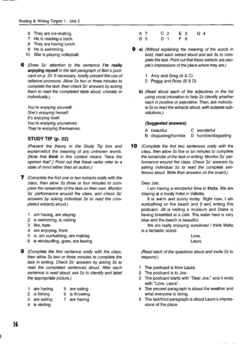image for page Reading writing target Teacher book