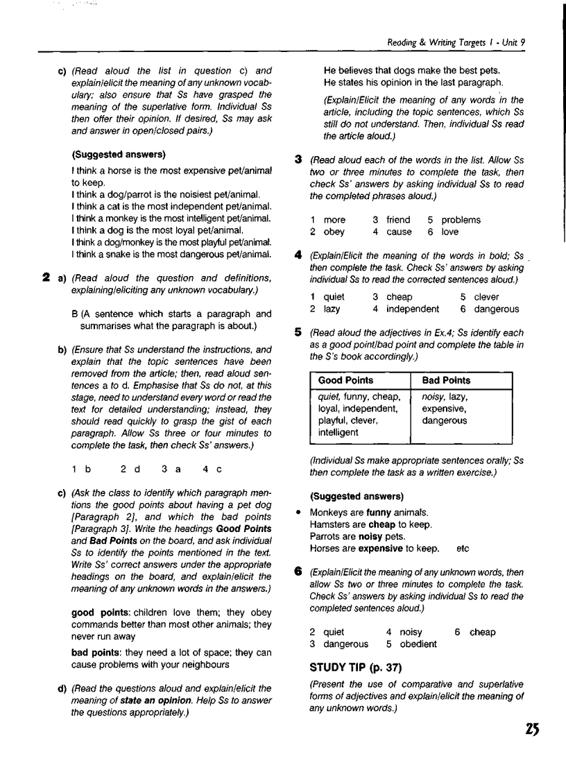 image for page Reading writing target Teacher book
