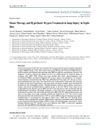 Báo cáo y học Ozone Therapy and Hyperbaric Oxygen Treatment in Lung Injury in Septic Rats