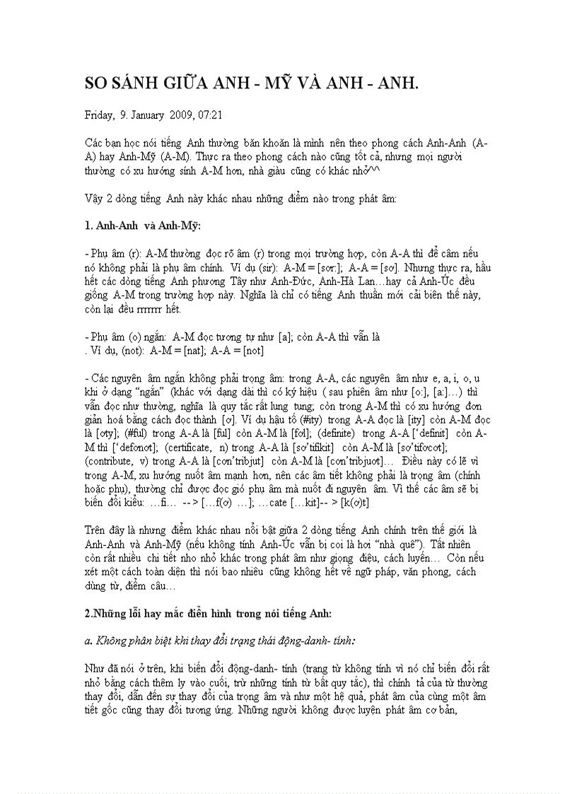 image for page So sánh giữa anh anh anh mỹ