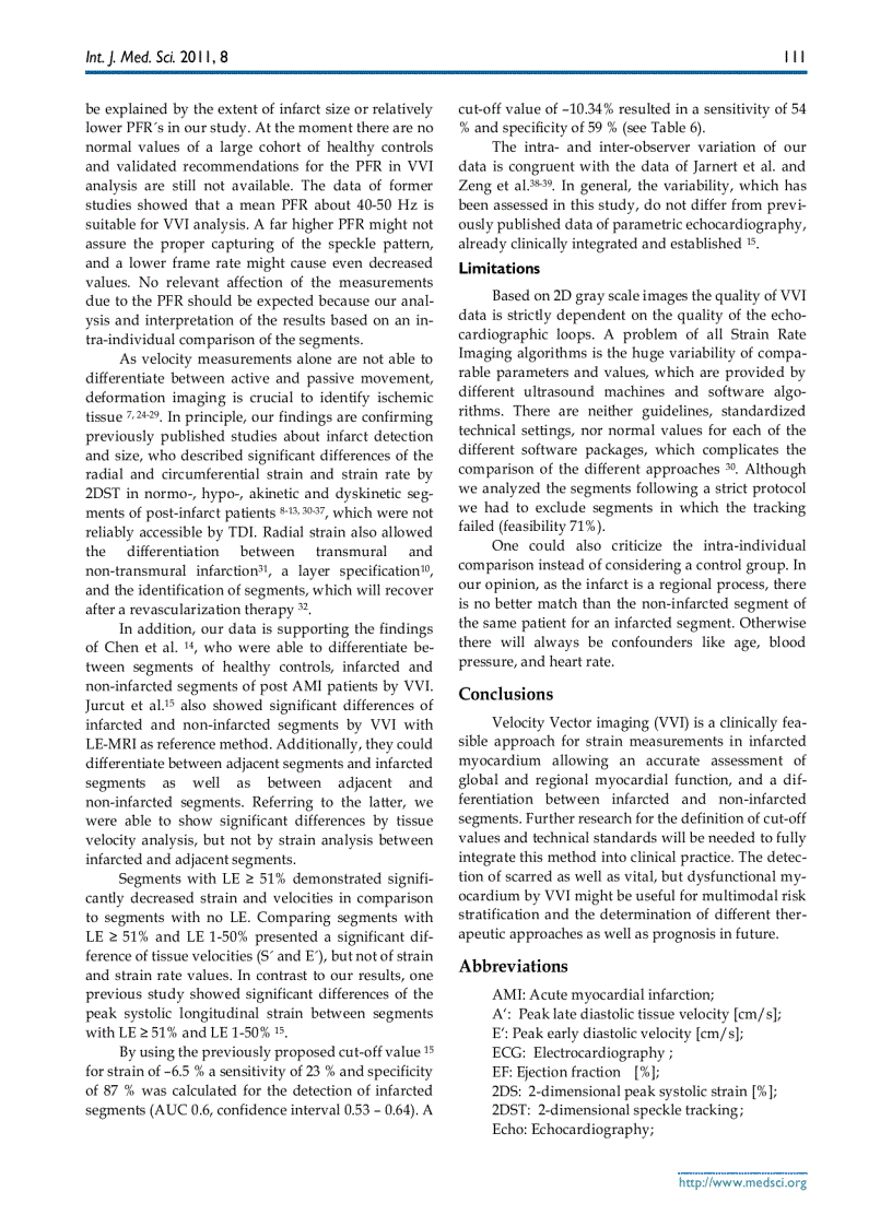 image for page Báo cáo y học Segment orientated analysis of two dimensional strain and strain rate as assessed by velocity vector imaging in patients with acute myocardial infarction