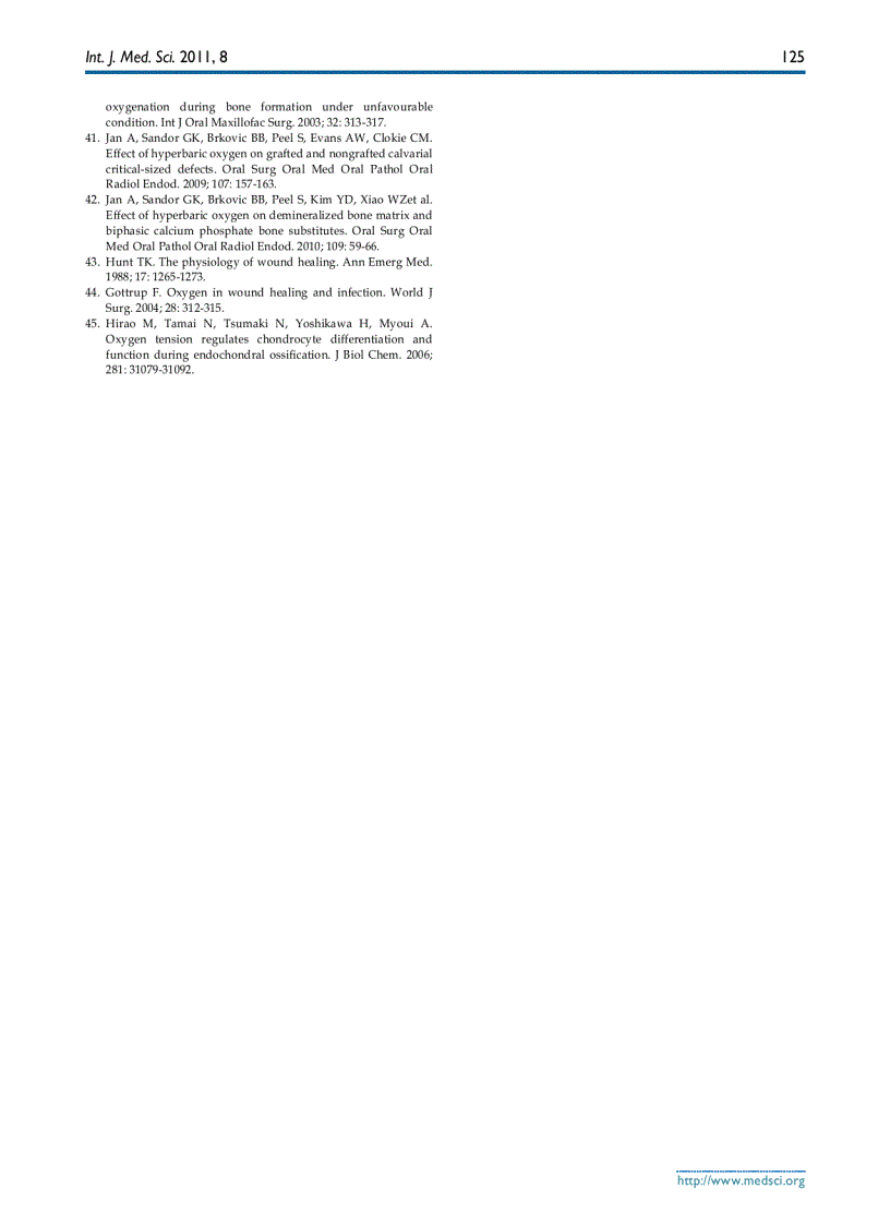 image for page Báo cáo y học The Influence of Hyperbaric Oxygen Treatment on the Healing of Experimental Defects Filled with Different Bone Graft Substitutes