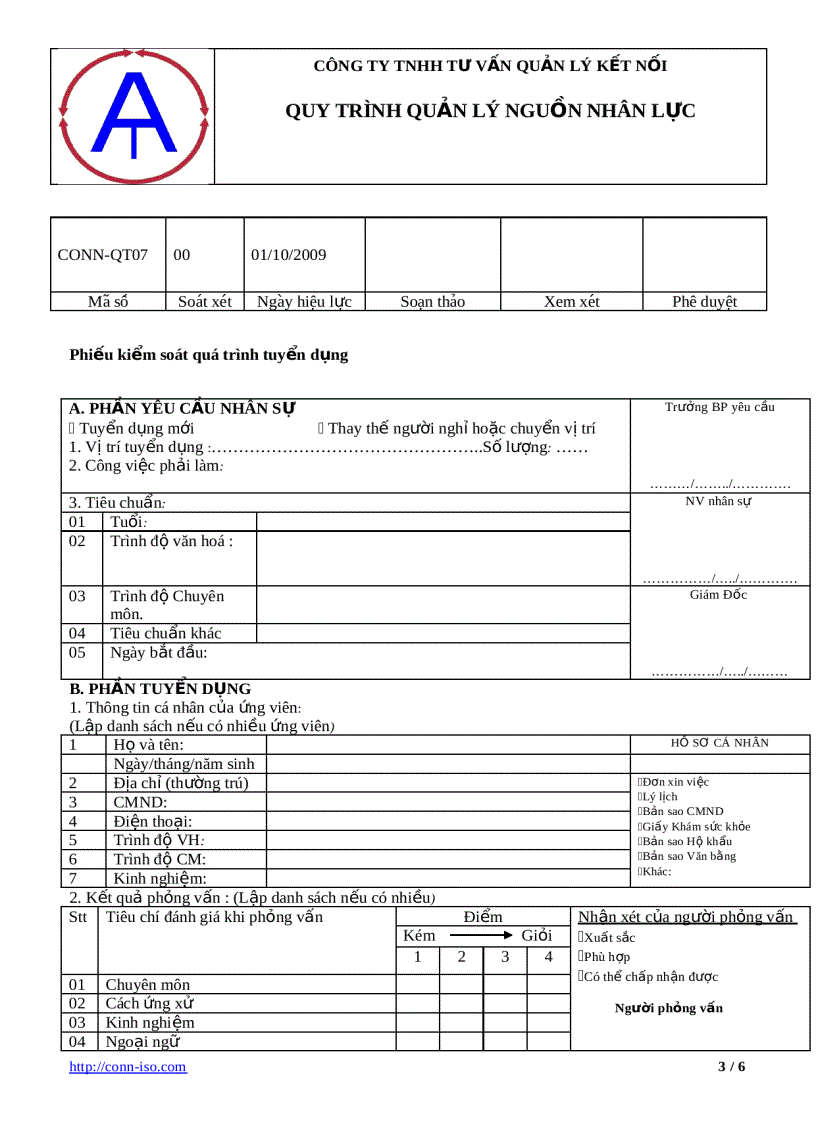 image for page Quy trình quản lý nguồn nhân lực