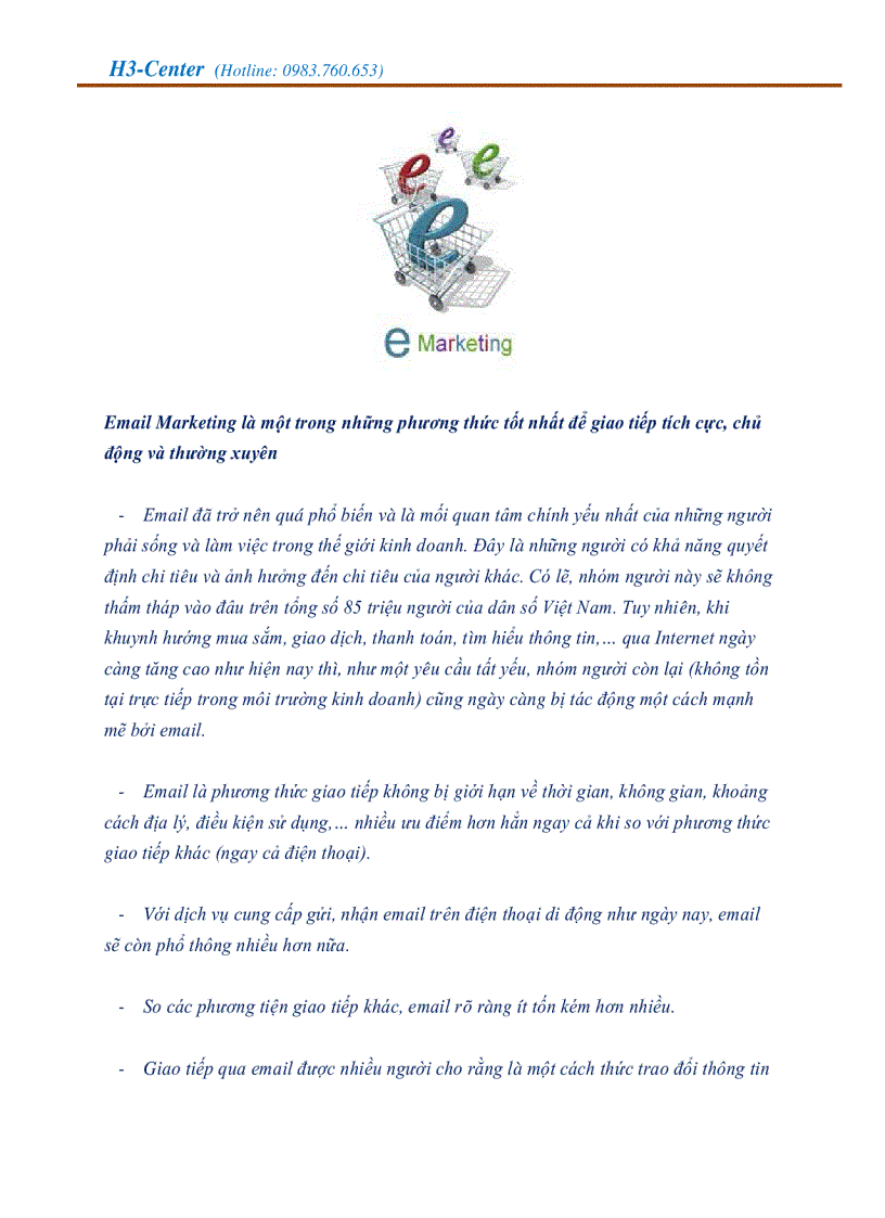 image for page Những lợi ích của Email Marketing là gì