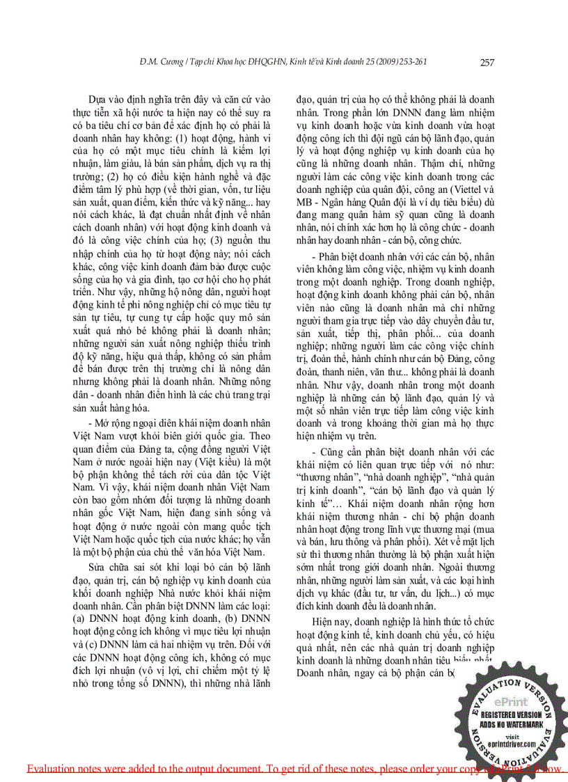 image for page Bàn về khái niệm doanh nhân Việt Nam