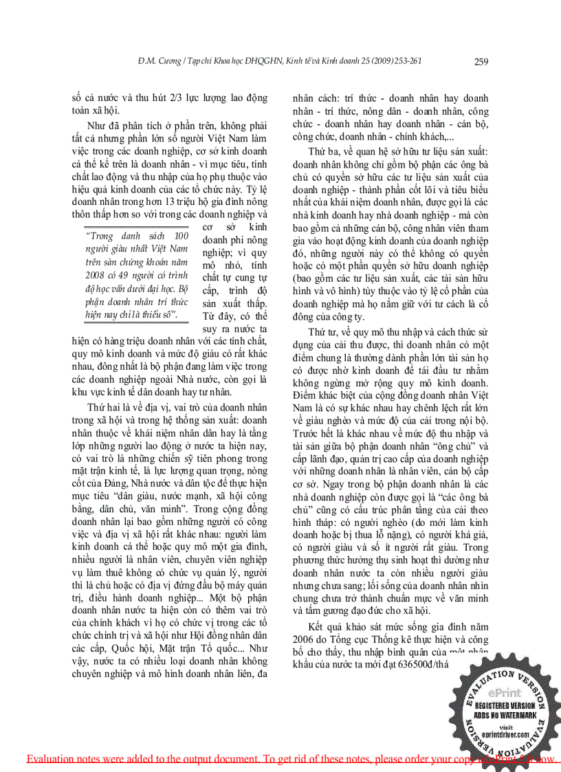 image for page Bàn về khái niệm doanh nhân Việt Nam