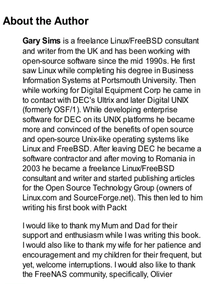 image for page Learning freenas gary sims