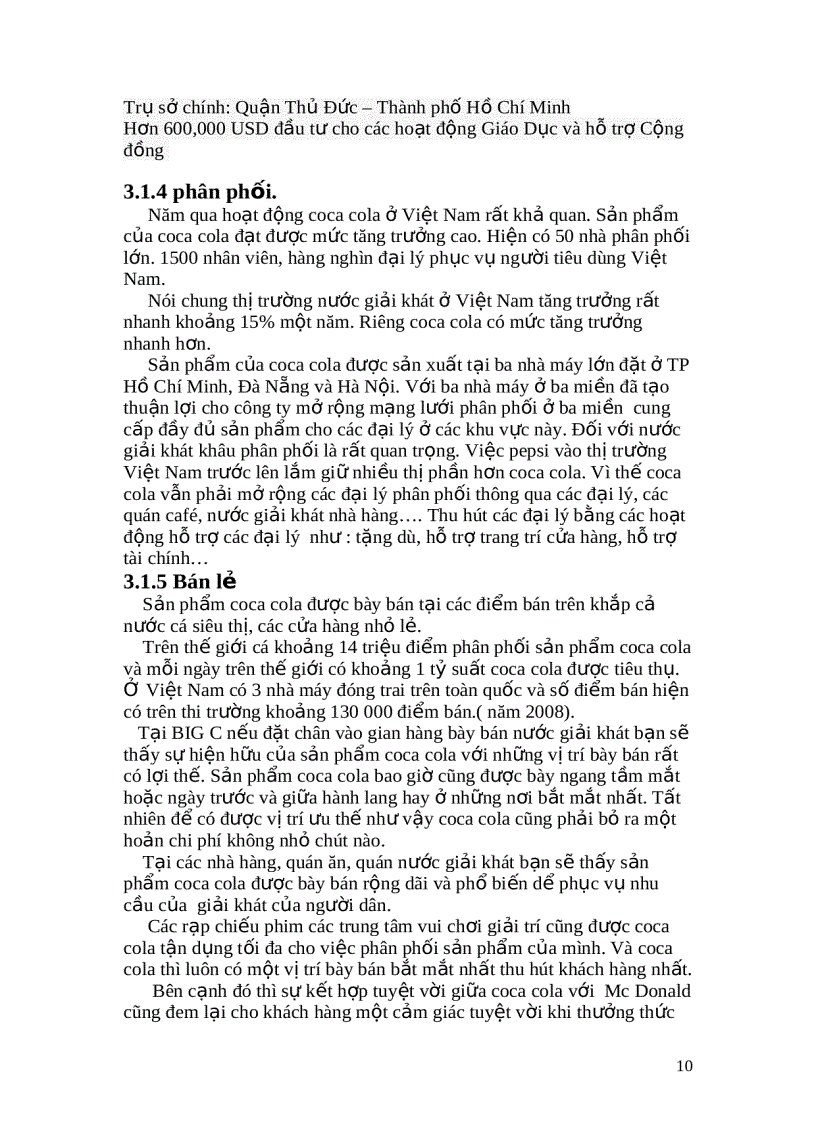 image for page Mô hình chuỗi cung về ứng của coca cola Việt Nam