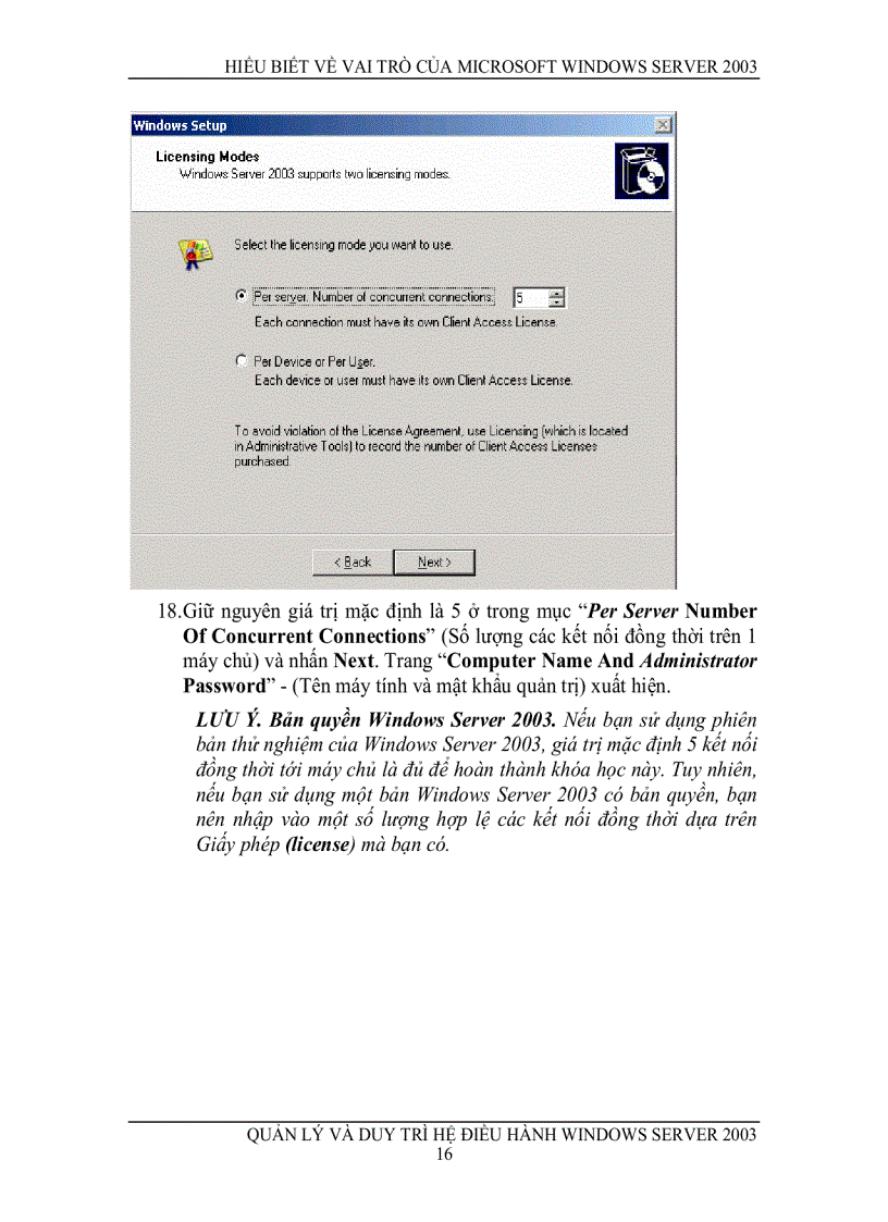 image for page Quản lý và duy trì microsoft windows server 2003