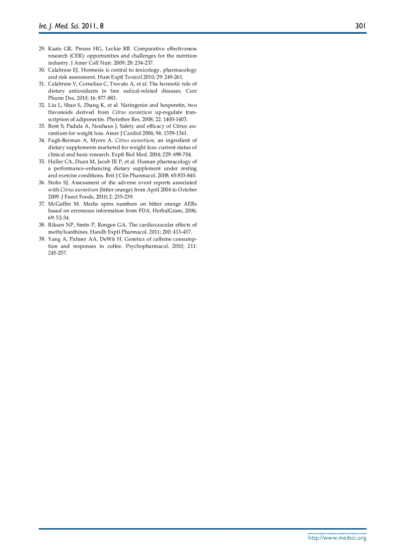 image for page Báo cáo y học Effects of p Synephrine alone and in Combination with Selected Bioflavonoids on Resting Metabolism Blood Pressure Heart Rate and Self Reported Mood Changes