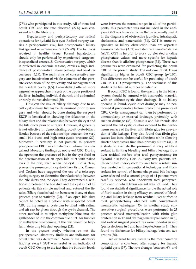 image for page Báo cáo y học Can Occult Cystobiliary Fistulas in Hepatic Hydatid Disease Be Predicted Before Surgery