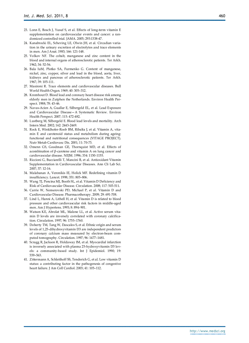 image for page Báo cáo y học Trace Elements Heavy Metals and Vitamin Levels in Patients with Coronary Artery Diseas