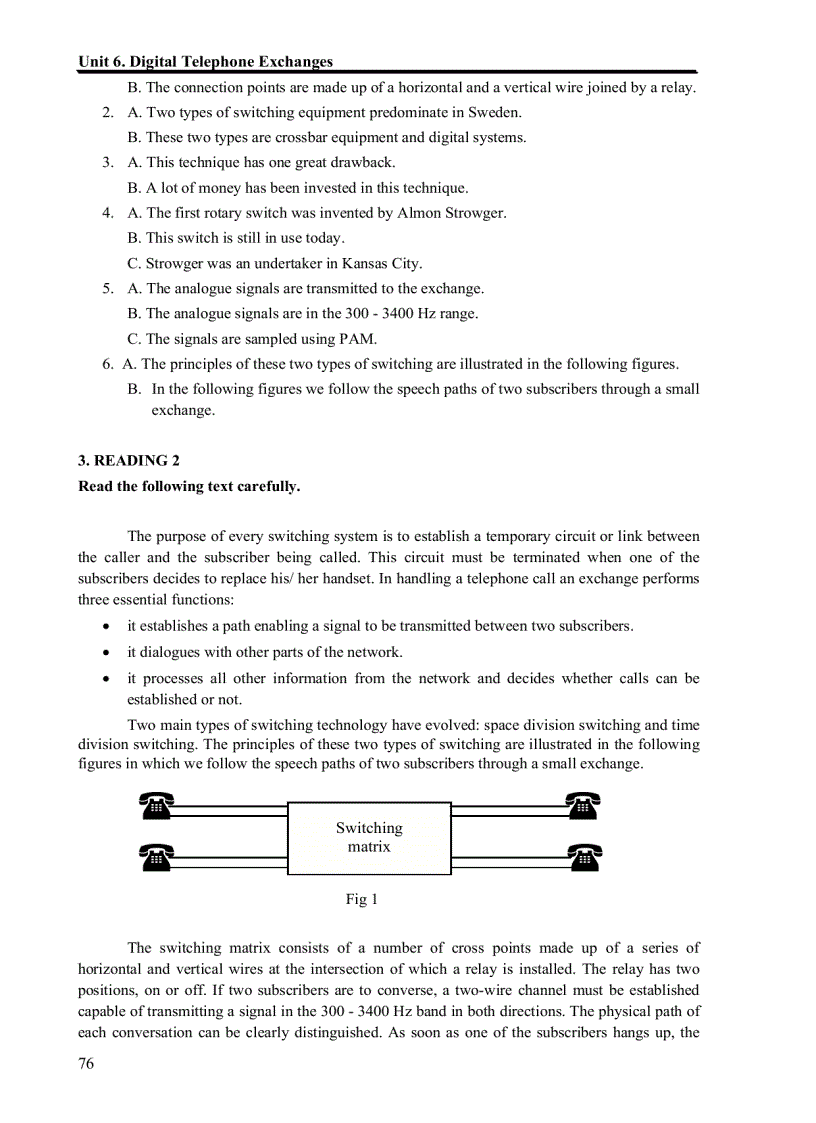 image for page Quá trình hình thành giáo trình chuyên ngành điện tử viễn thông mạng điện thoại tiếng anh chuyên