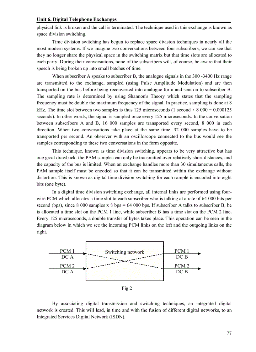image for page Quá trình hình thành giáo trình chuyên ngành điện tử viễn thông mạng điện thoại tiếng anh chuyên