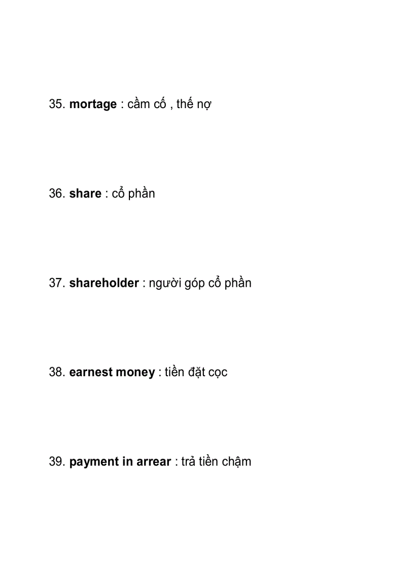 image for page Từ vựng tiếng anh thương mại