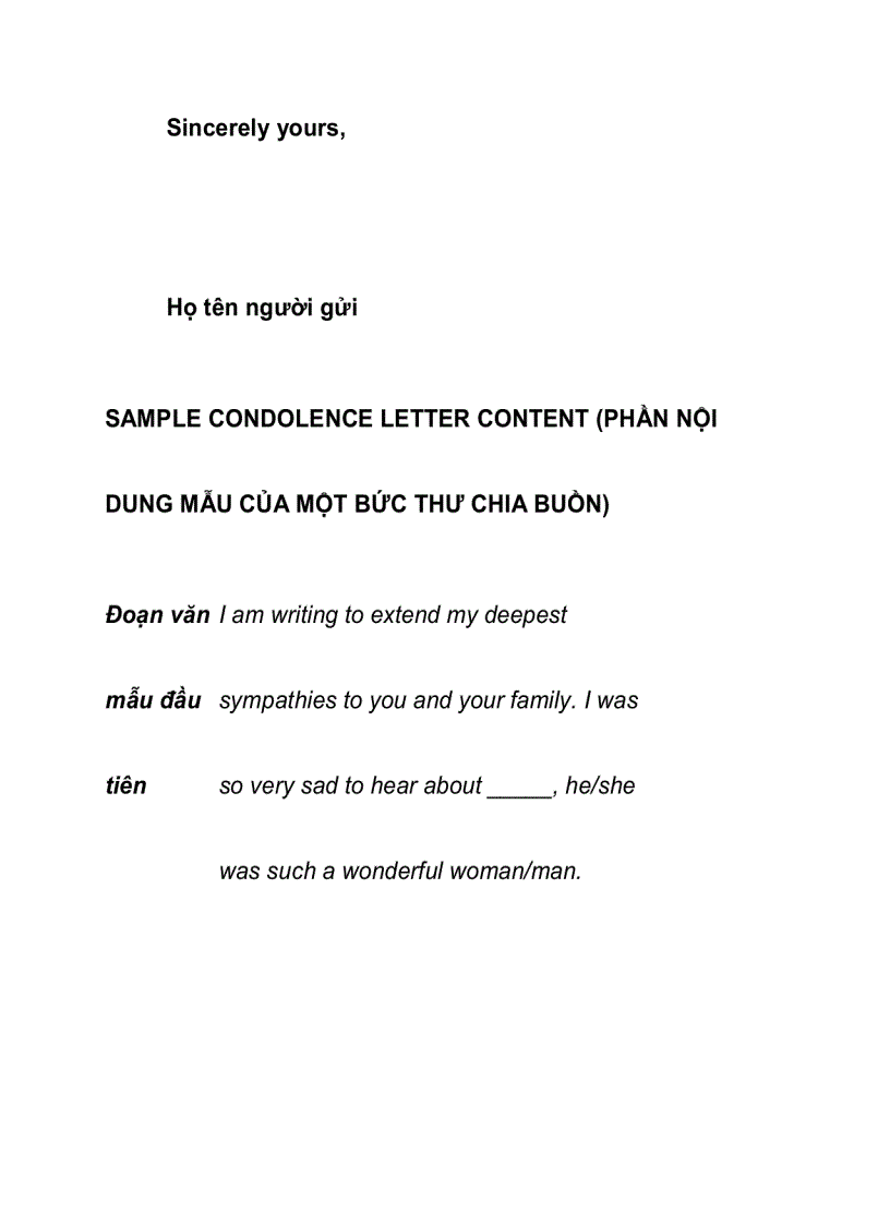 image for page The letter of condolence letters of sympathy