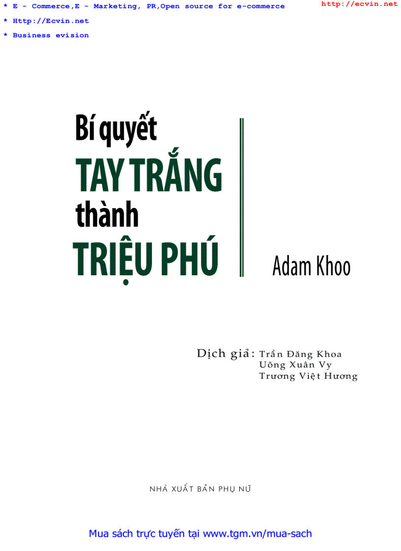 image for page Bí quyết tay trắng thành triệu phú