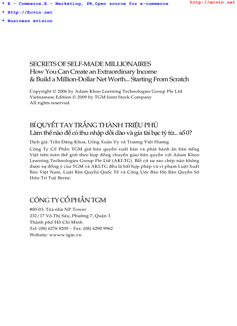 image for page Bí quyết tay trắng thành triệu phú