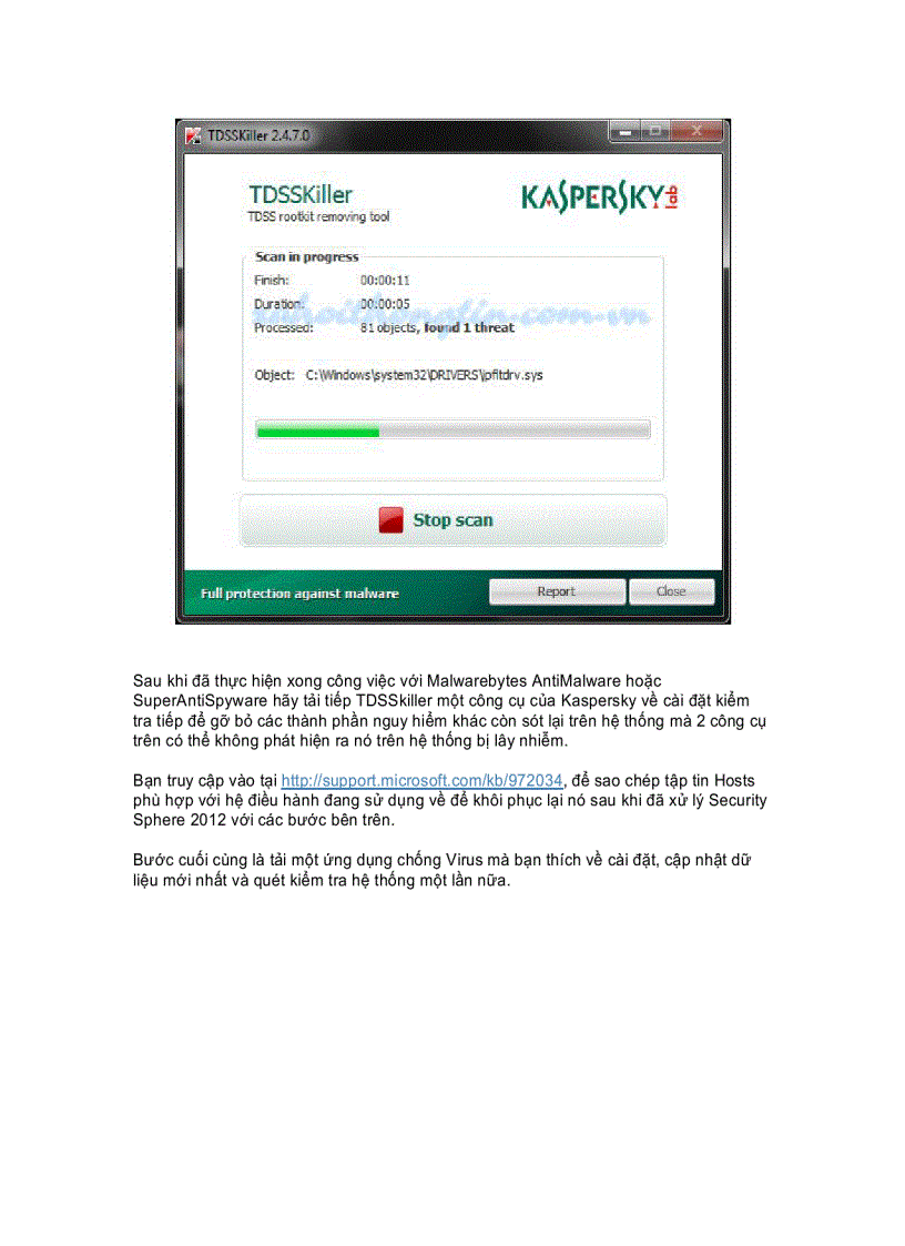 image for page Làm thế nào để gỡ bỏ Security Sphere 2012 ra khỏi hệ thống