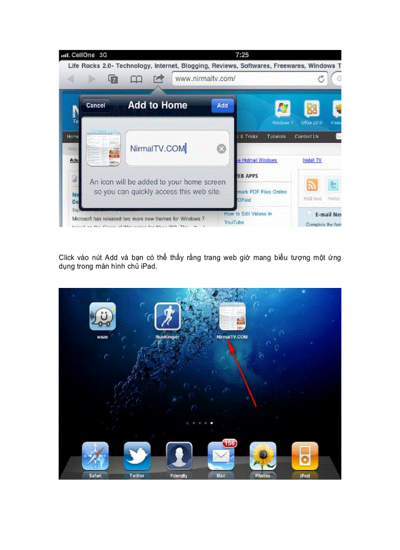 image for page Khởi chạy bất kỳ website nào như là một ứng dụng trên iPad