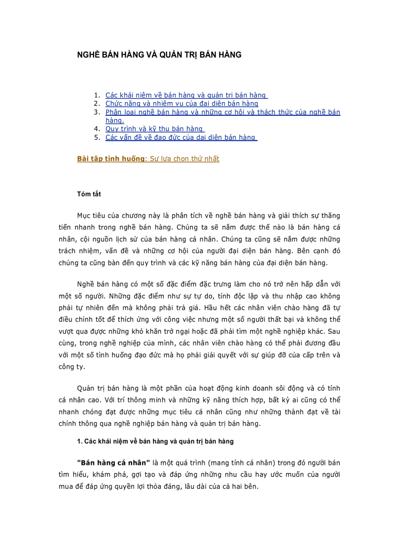 image for page Nghề bán hàng và quản trị bán hàng 1