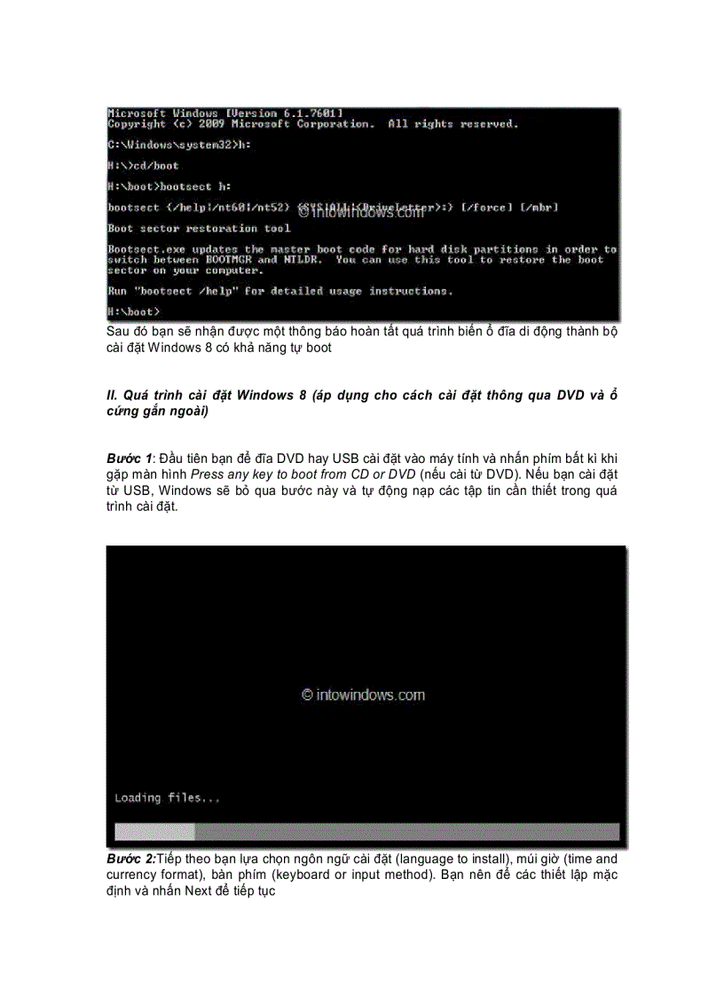 image for page Cài đặt Windows 8 từ ổ cứng gắn ngoài