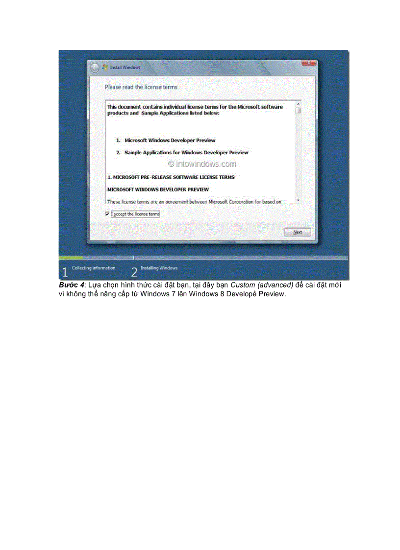 image for page Cài đặt Windows 8 từ ổ cứng gắn ngoài