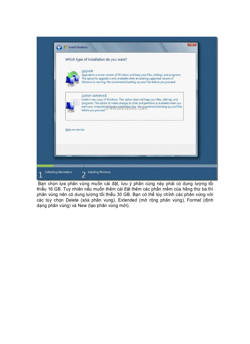 image for page Cài đặt Windows 8 từ ổ cứng gắn ngoài
