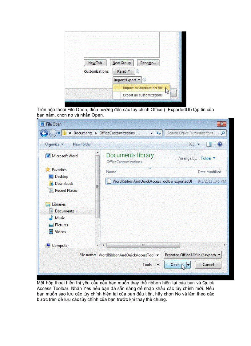 image for page Phục hồi Ribbon và Quick Access Toolbar trong Office 2010