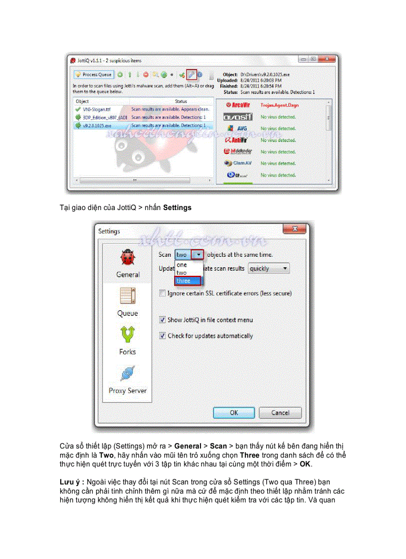 image for page Quét virus với 20 công cụ trực tuyến bằng menu chuột phải