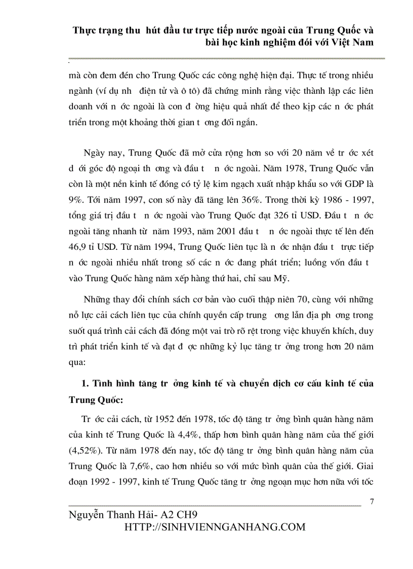 image for page Thực trạng thu hút đầu tư trực tiếp nước ngoài của Trung Quốc và bài học kinh nghiệm đói với Việt Nam