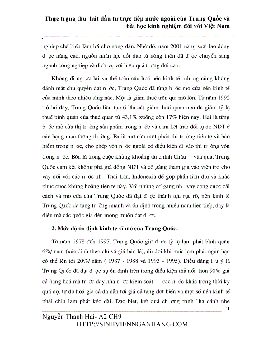 image for page Thực trạng thu hút đầu tư trực tiếp nước ngoài của Trung Quốc và bài học kinh nghiệm đói với Việt Nam