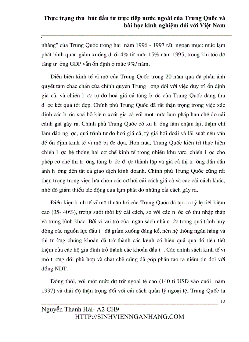 image for page Thực trạng thu hút đầu tư trực tiếp nước ngoài của Trung Quốc và bài học kinh nghiệm đói với Việt Nam