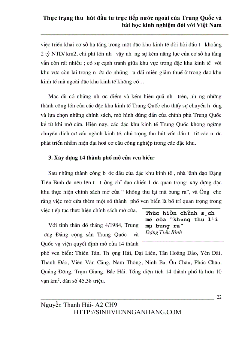 image for page Thực trạng thu hút đầu tư trực tiếp nước ngoài của Trung Quốc và bài học kinh nghiệm đói với Việt Nam