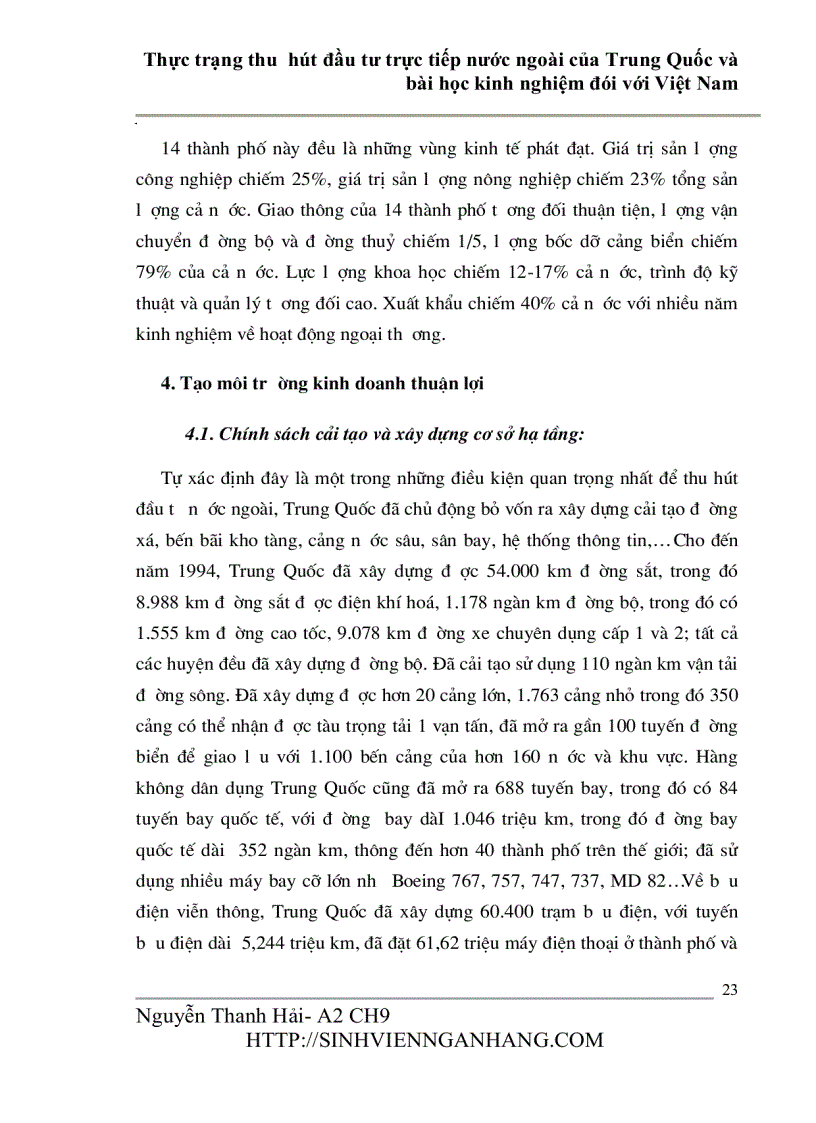 image for page Thực trạng thu hút đầu tư trực tiếp nước ngoài của Trung Quốc và bài học kinh nghiệm đói với Việt Nam