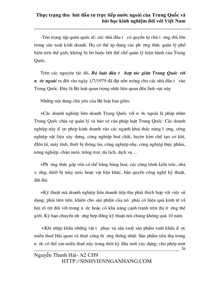 image for page Thực trạng thu hút đầu tư trực tiếp nước ngoài của Trung Quốc và bài học kinh nghiệm đói với Việt Nam