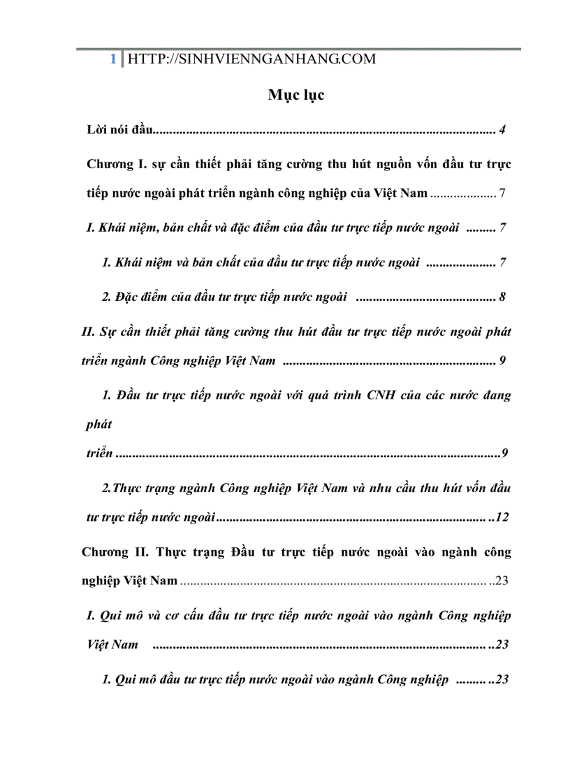 image for page Sự cần thiết phải tăng cường thu hút nguồn vốn đầu tư trực tiếp nước ngoài phát triển ngành công nghiệp của Việt Nam