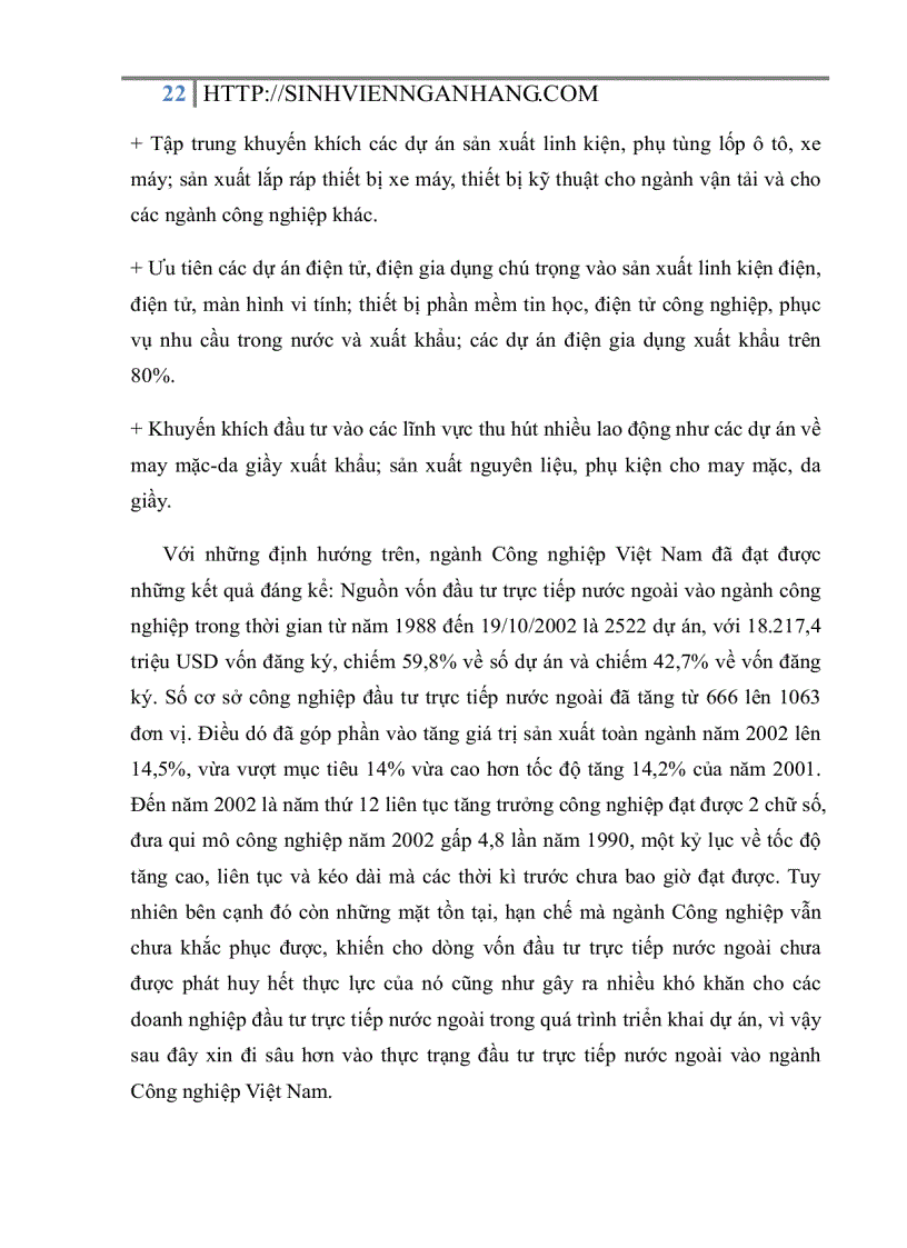 image for page Sự cần thiết phải tăng cường thu hút nguồn vốn đầu tư trực tiếp nước ngoài phát triển ngành công nghiệp của Việt Nam