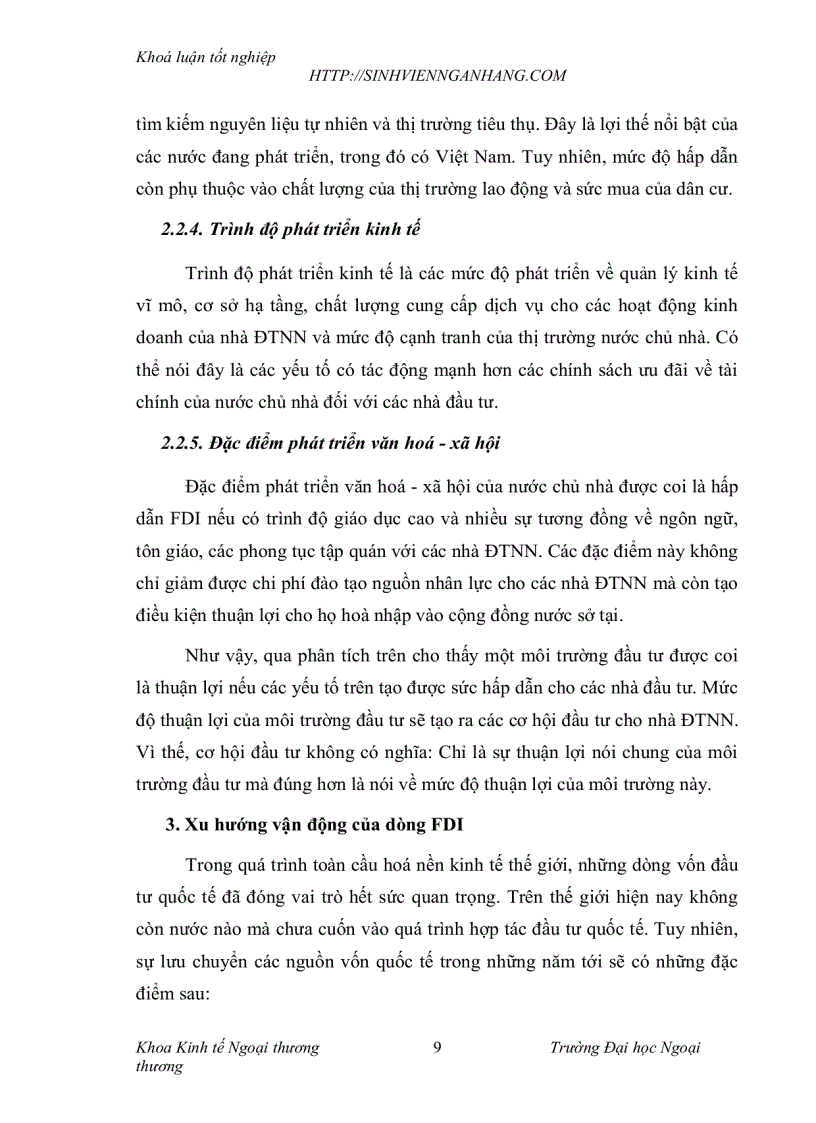 image for page Khái quát chung về fdi và fdi tại việt nam