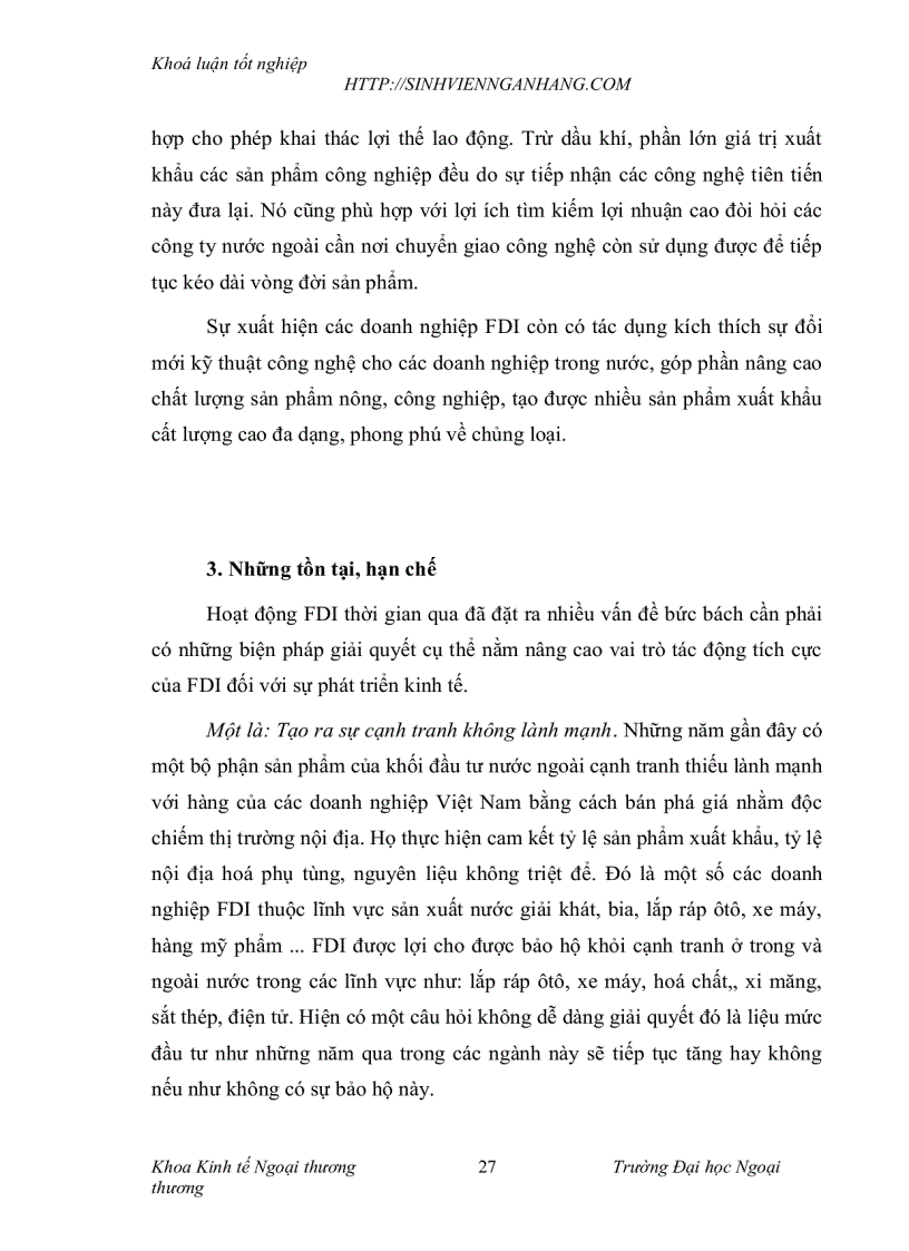 image for page Khái quát chung về fdi và fdi tại việt nam