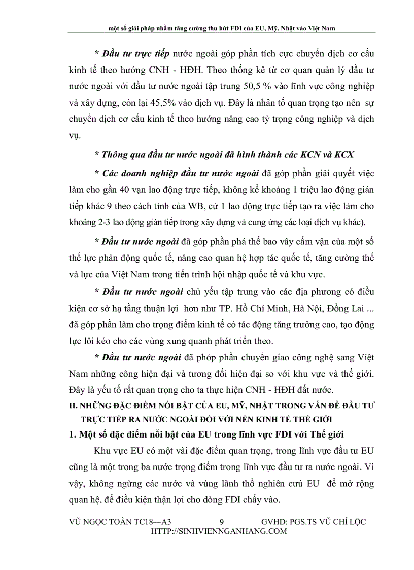 image for page Một số giải pháp nhằm tăng cường thu hút FDI của EU Mỹ Nhật vào Việt Nam