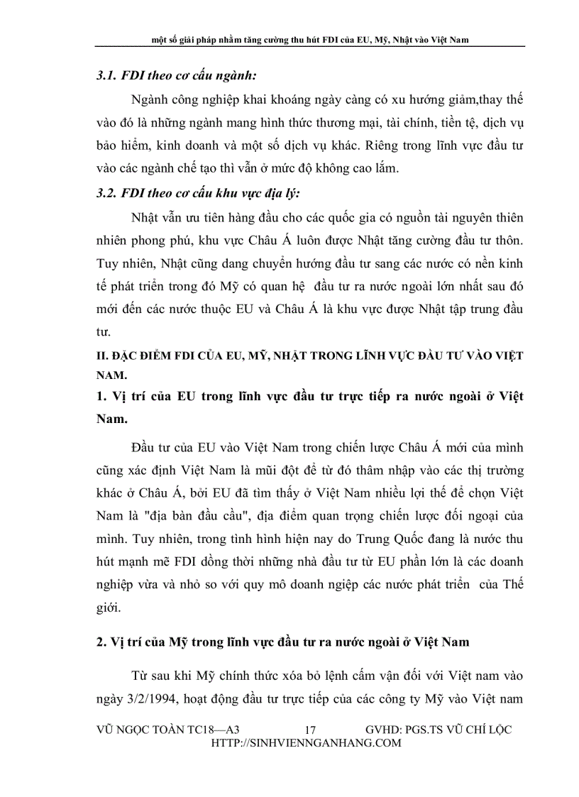 image for page Một số giải pháp nhằm tăng cường thu hút FDI của EU Mỹ Nhật vào Việt Nam