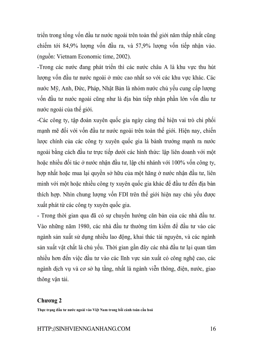 image for page Thực trạng và giải pháp thúc đẩy đầu tư nước ngoài vào Việt Nam trong bối cảnh toàn cầu hoá